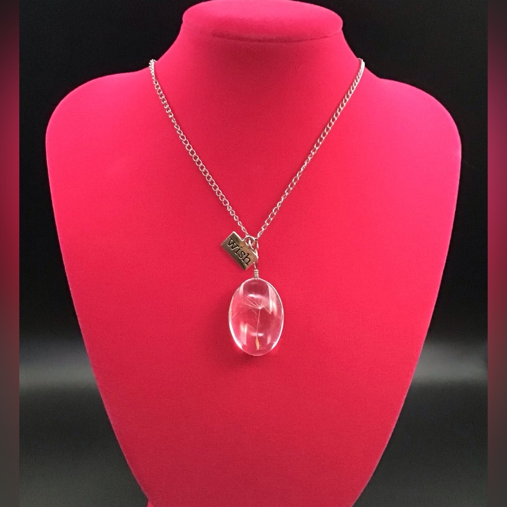 Dandelion Seed Pendant Necklace